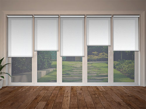 Roller blinds can save space and be compartmentalised!