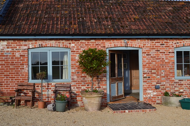 wooden front door