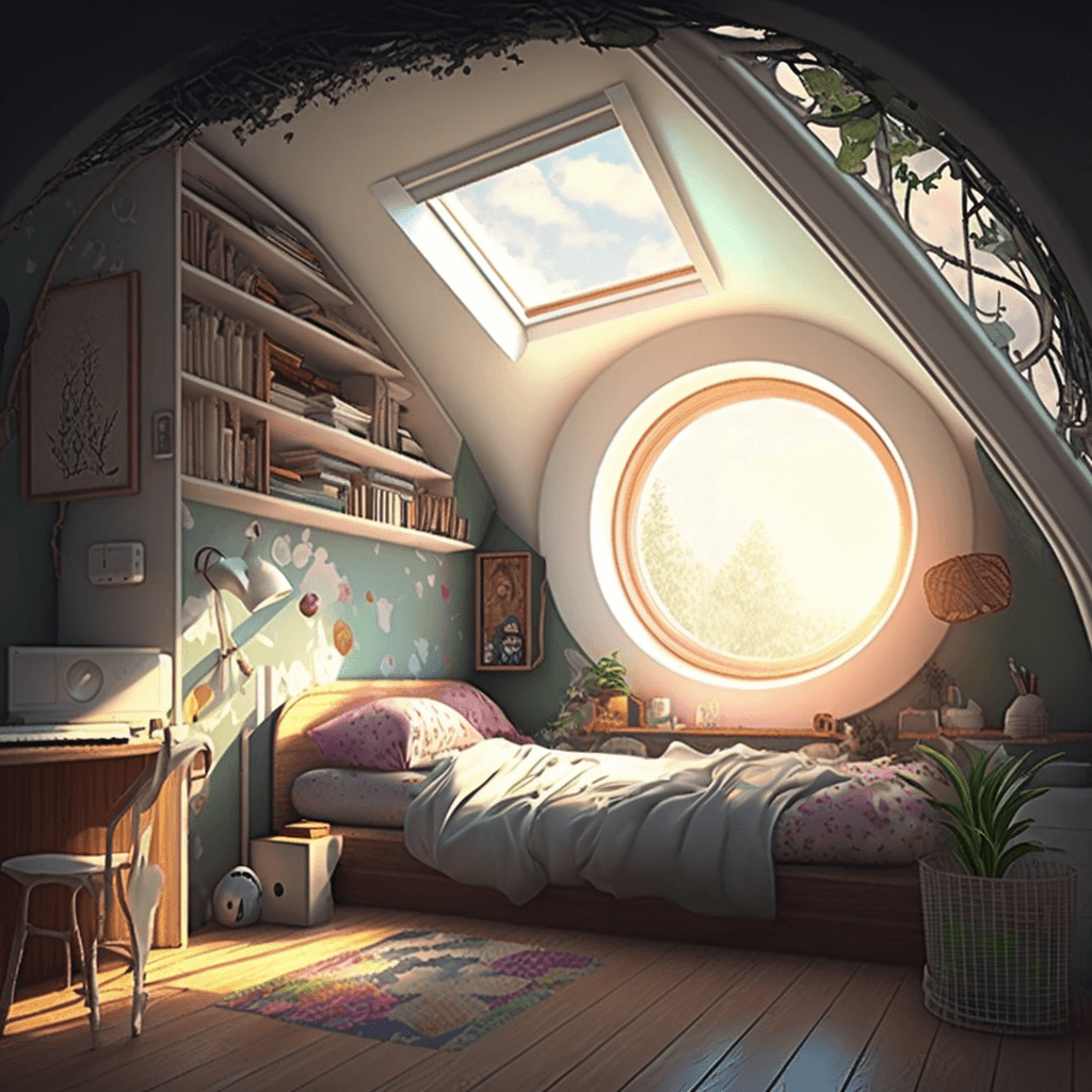 Attic Bedroom inspired by Disney's Tangled