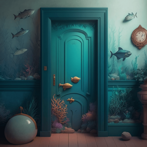Internal Door inspired by Disney's Little Mermaid