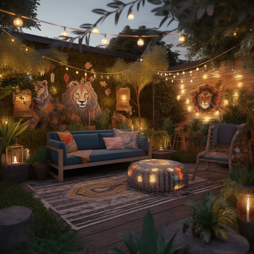 Garden inspired by The Lion King