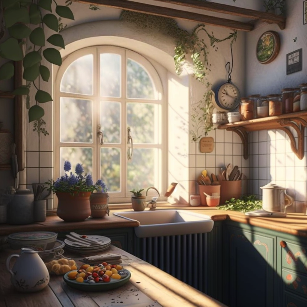 Kitchen inspired by Disney's Snow White