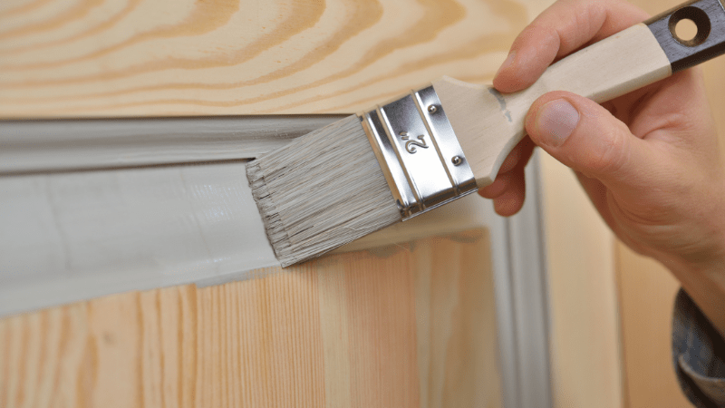 finishing a wooden door