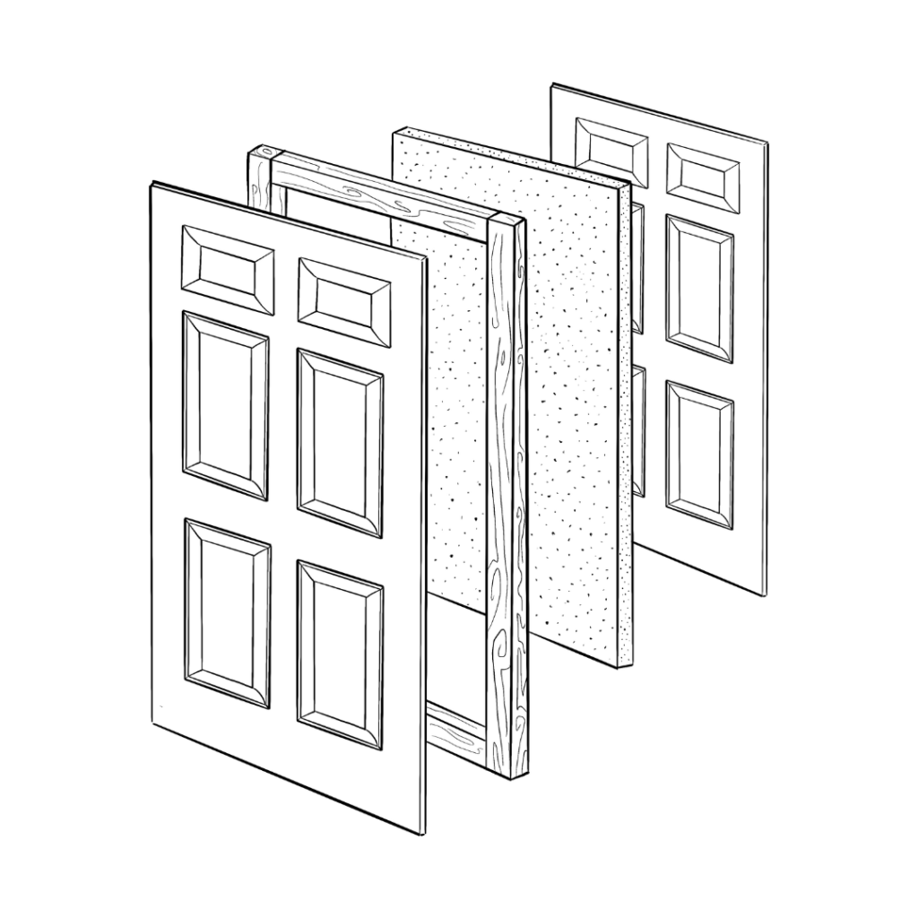 diagram of solid core doors