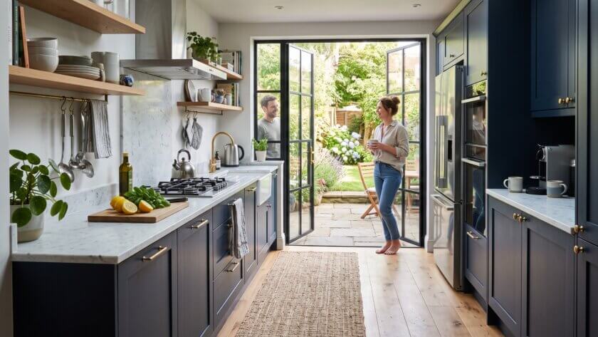 Essential door considerations when designing a kitchen - Vivid Doors.